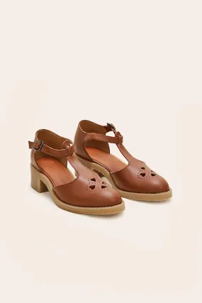 Sandales Rosie camel vegan