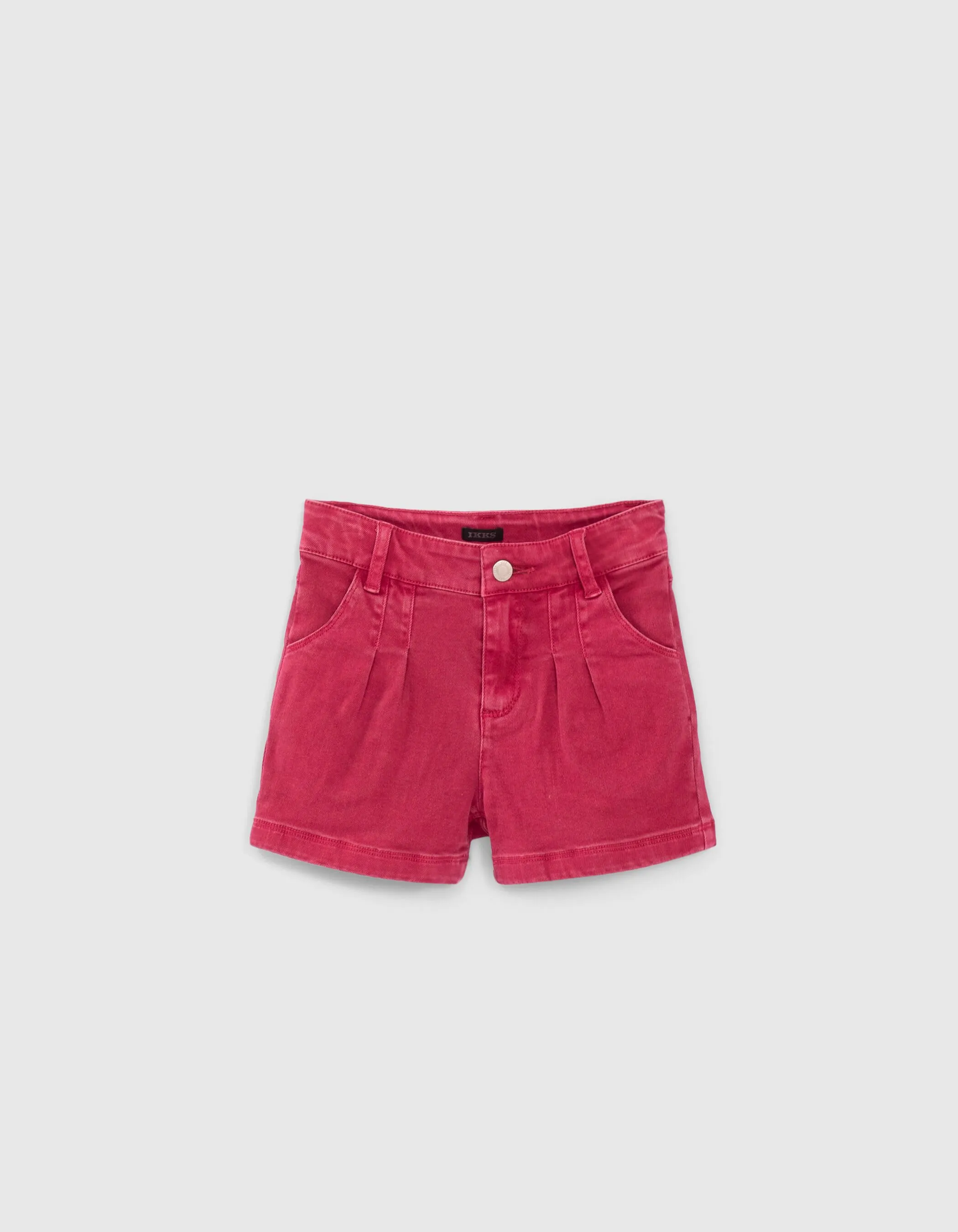 Short en jean rose fuchsia fille