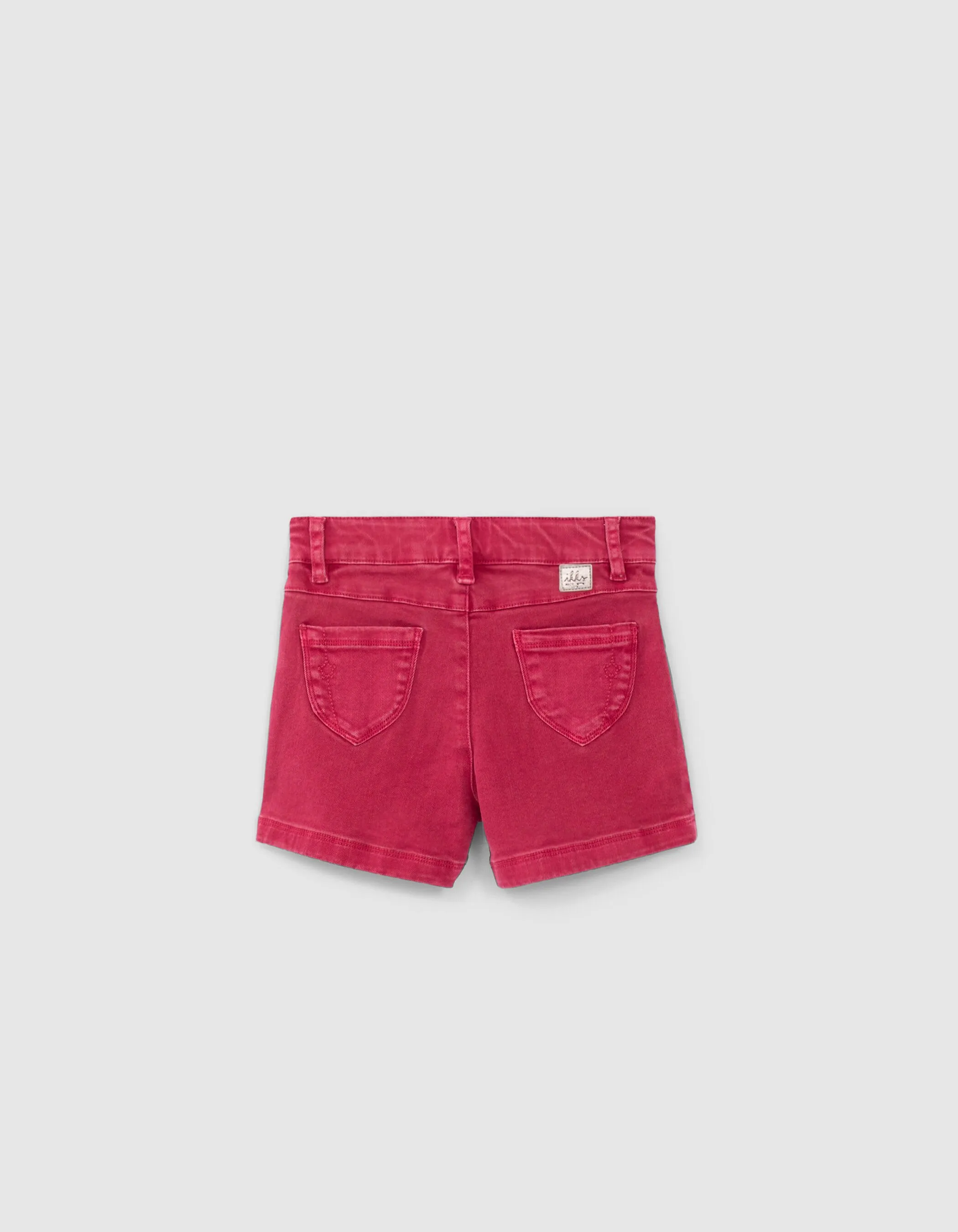 Short en jean rose fuchsia fille