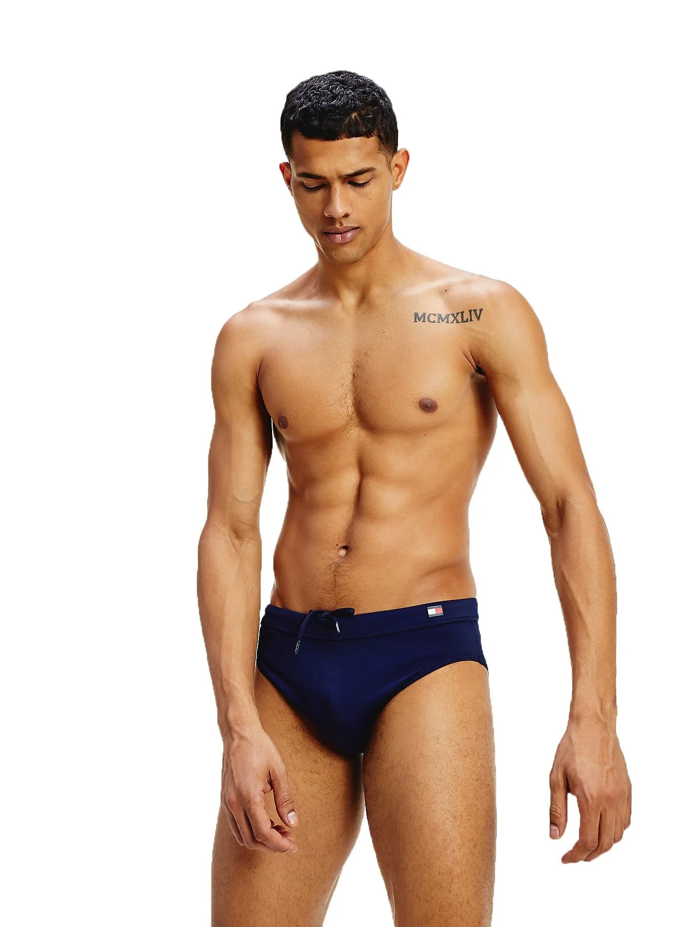 Slip de bain Essential - Pitch Blue - Tommy Hilfiger : vente slip d...