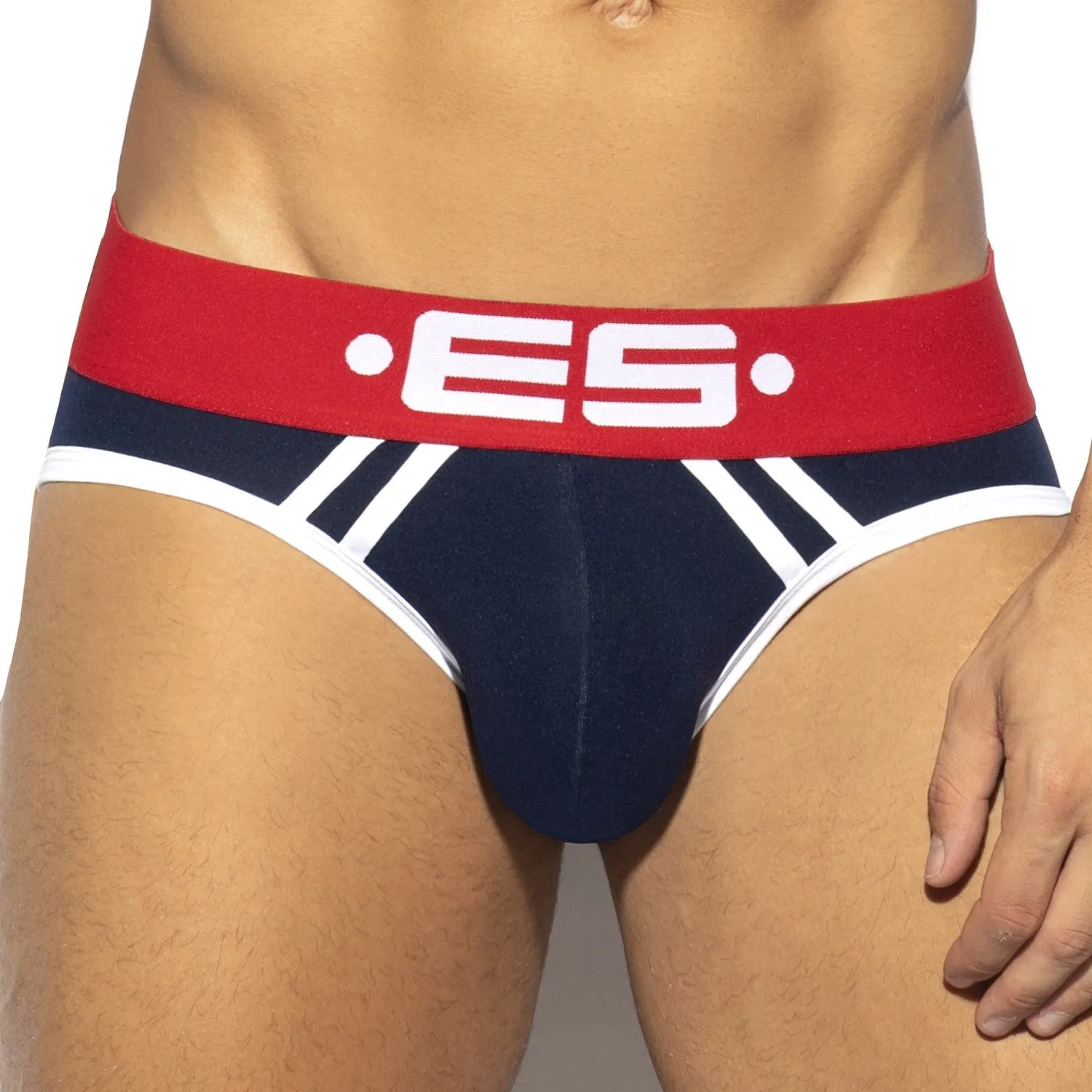 Slip Sportive - marine - ES collection : vente slips et bandeaux po...