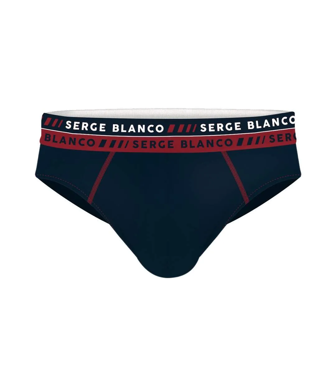 Slips Homme SERGE BLANCO Coton Majoritaire Pack de 4 Slips SBL CLA