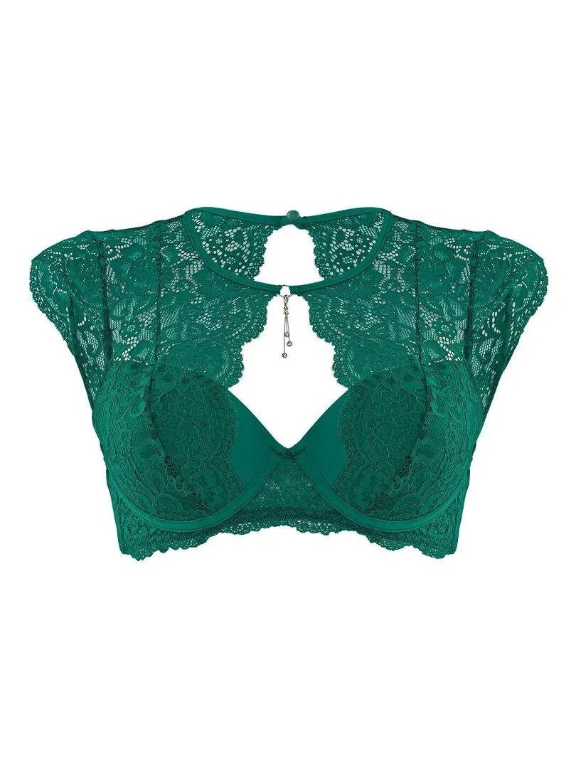 Soutien-gorge ampliforme coque moulée FEU AUX POUDRES - Pomm'Poire - Vert