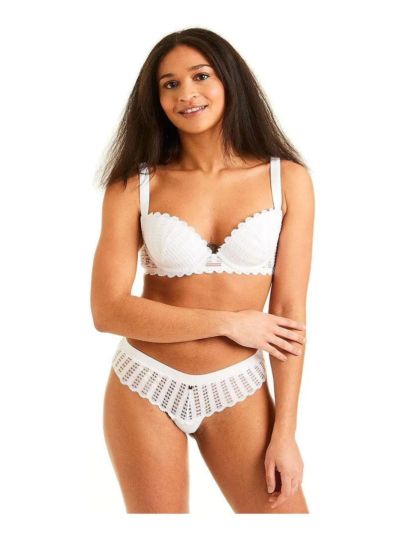 Soutien-gorge ampliforme coque moulée SPECULOOS - Camille Cerf & Pomm'Poire - Blanc