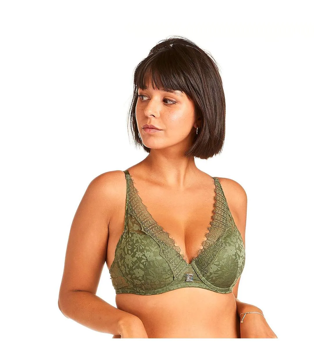 Soutien-gorge ampliforme vert Pamoison