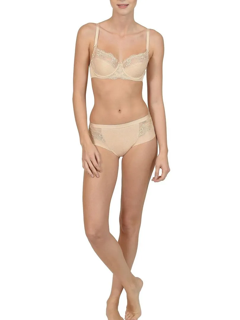 Soutien-gorge armaturé Caroline peau F, G - Beige