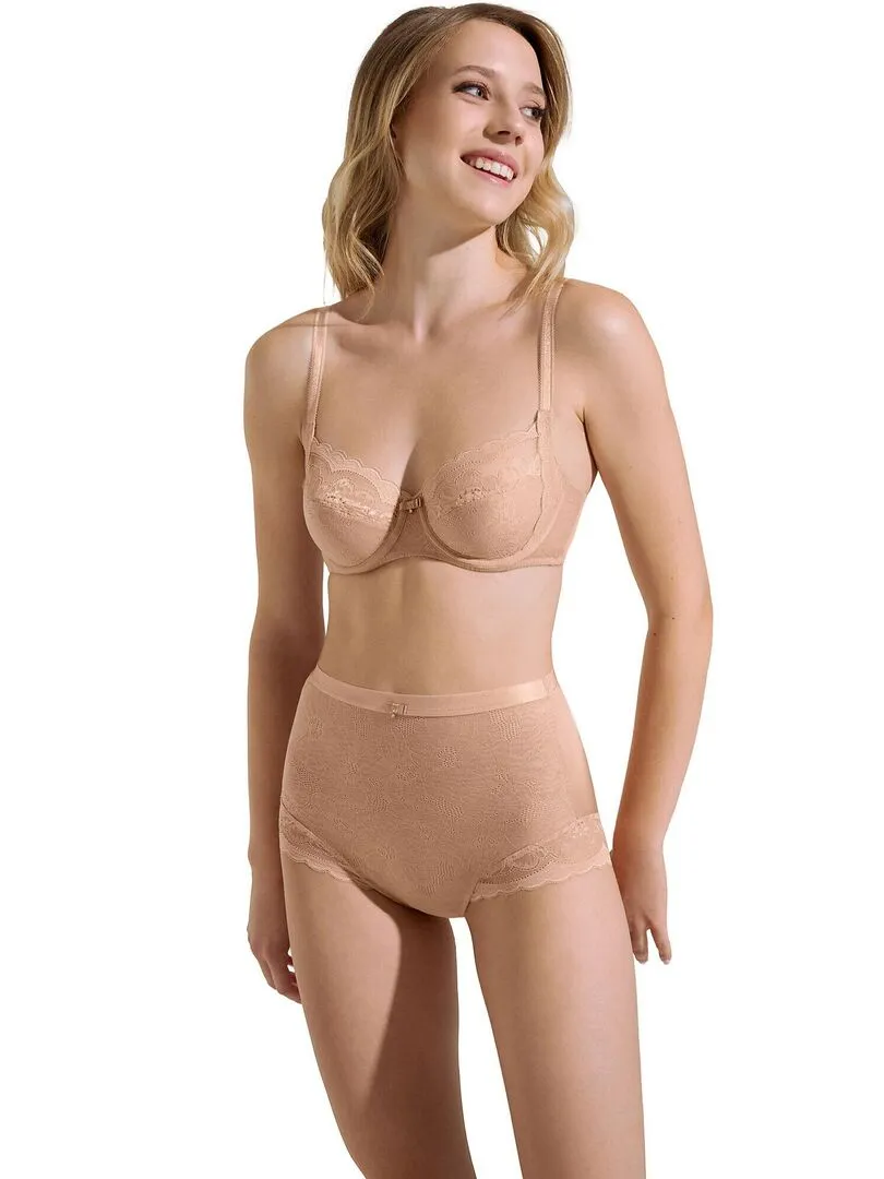 Soutien-gorge armaturé Evelyn B à E - Beige