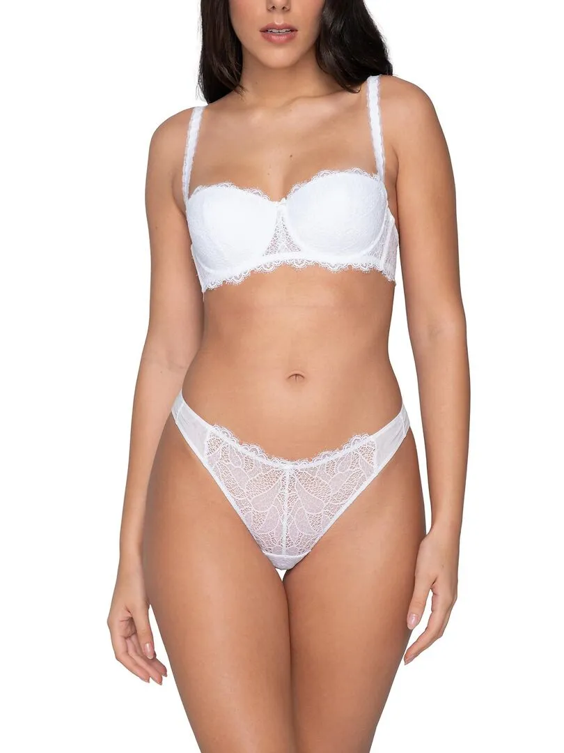 Soutien-gorge balconnet Orchidea Mariage - Blanc