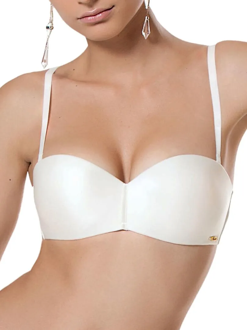 Soutien-gorge bandeau push-up Miracle - Ecru