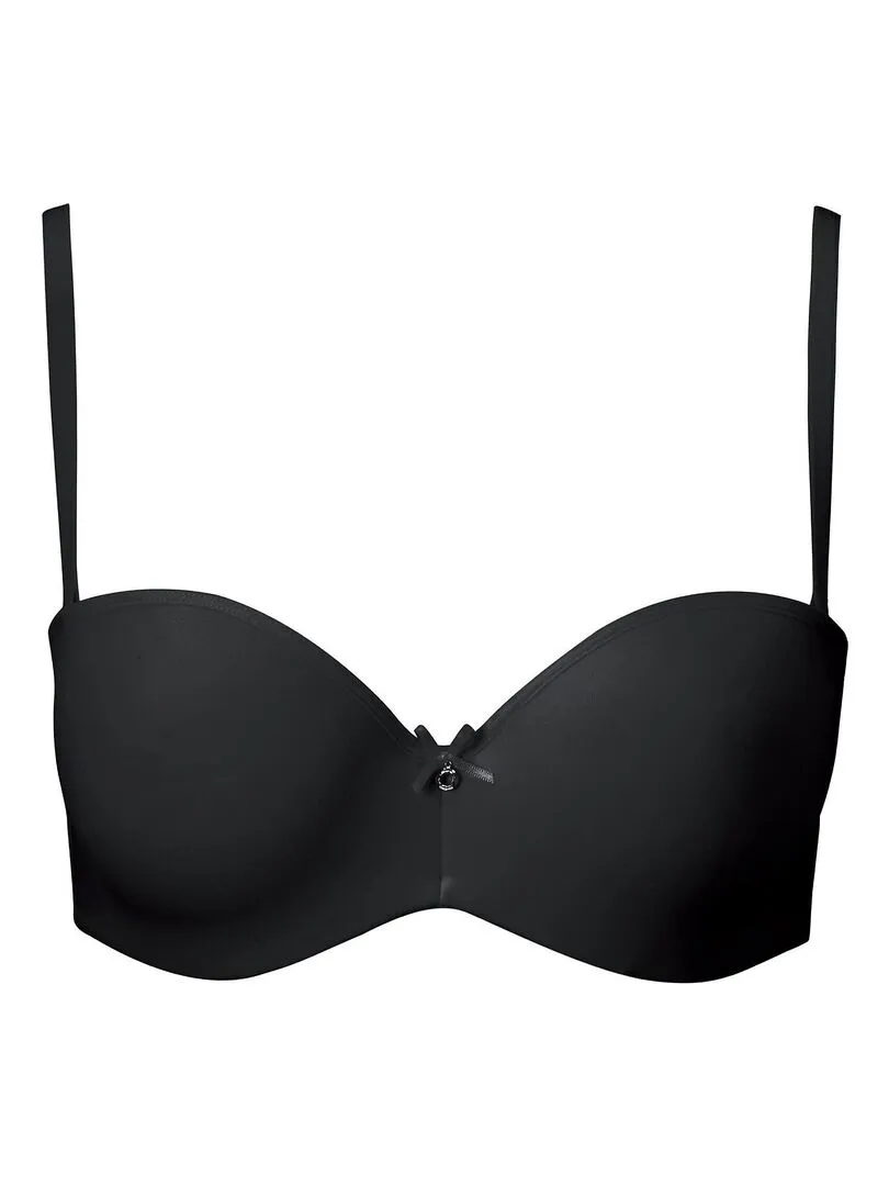 Soutien-gorge bandeau push-up Perfect Basic - Noir