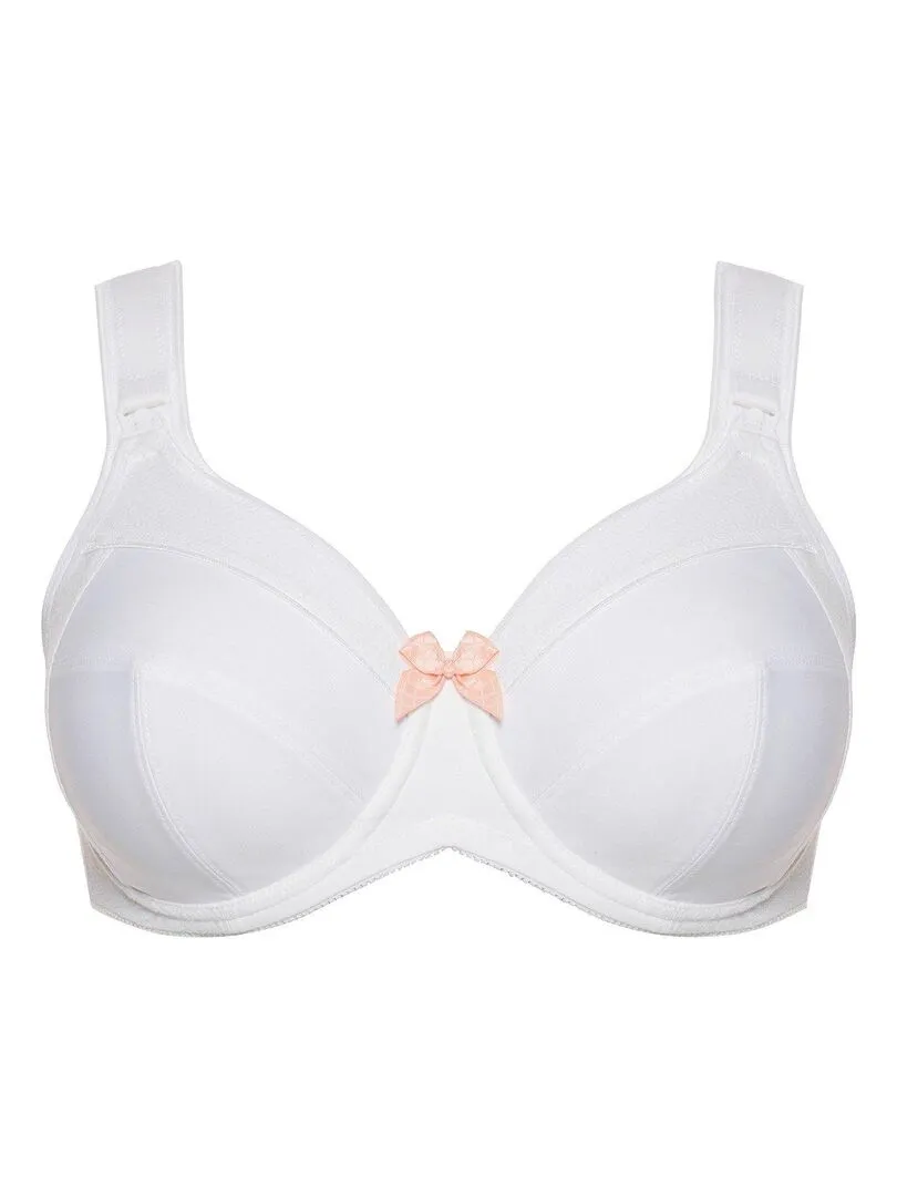 Soutien-gorge d'allaitement à armature amovible pour bonnet profond Lilly - Blanc