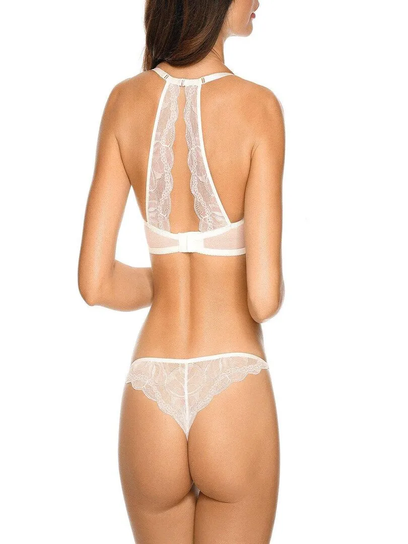 Soutien-gorge glamour dos dentelle Charlize - Beige clair