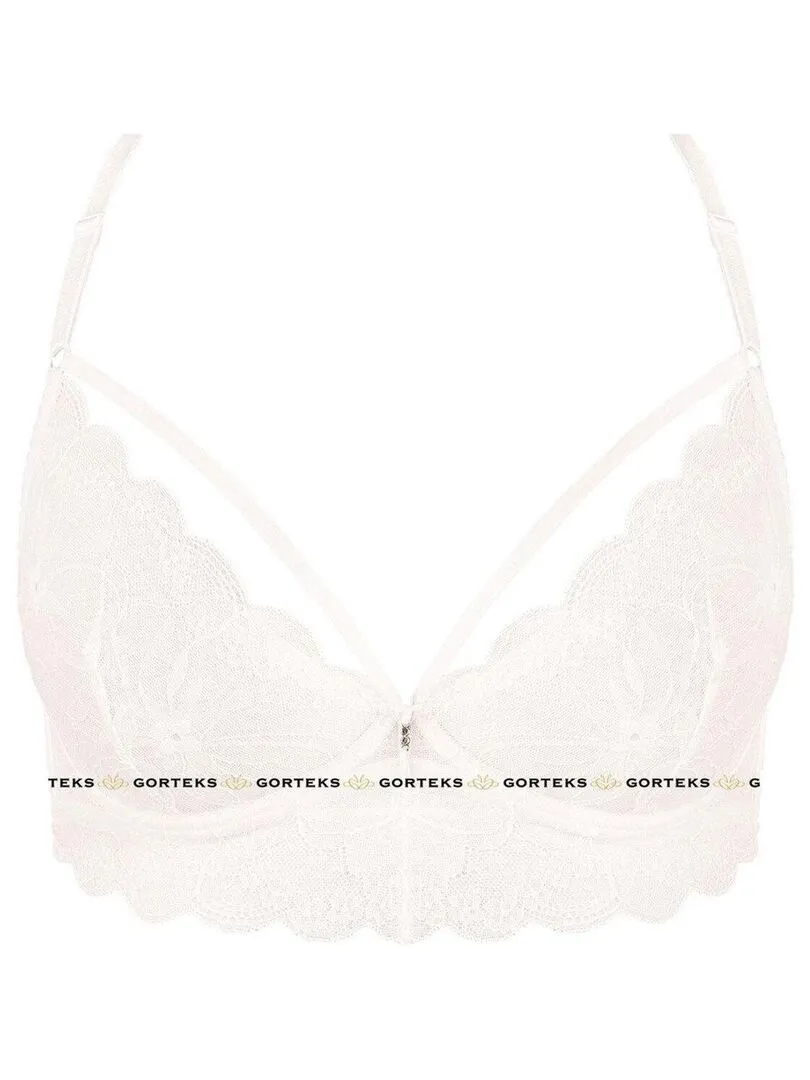 Soutien-gorge glamour dos dentelle Charlize - Beige clair