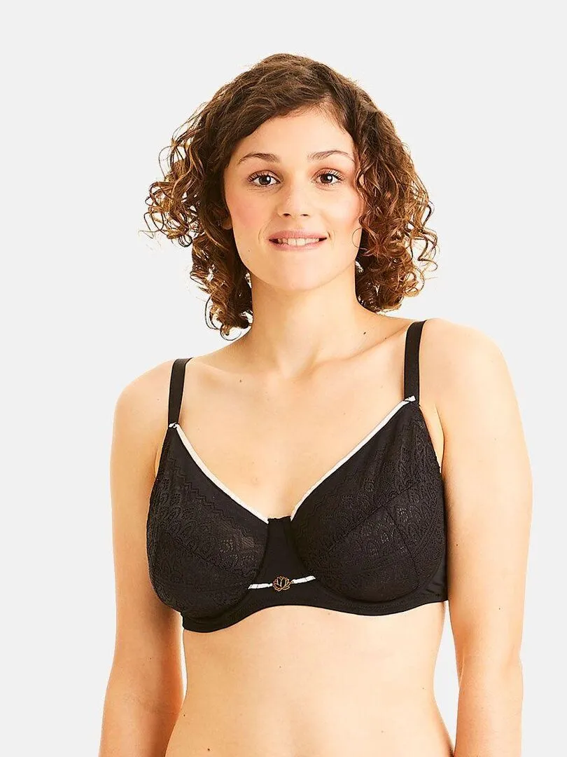 Soutien-gorge grand maintien IMAGE - Pomm'Poire - Noir