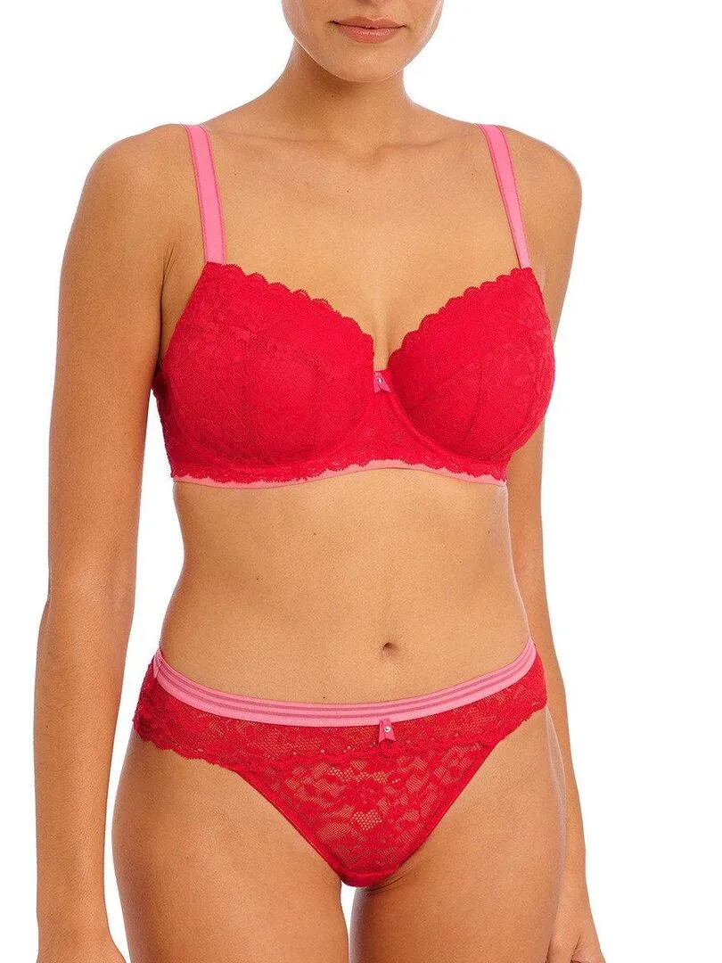 Soutien-gorge paddé avec armatures Offbeat - Rouge