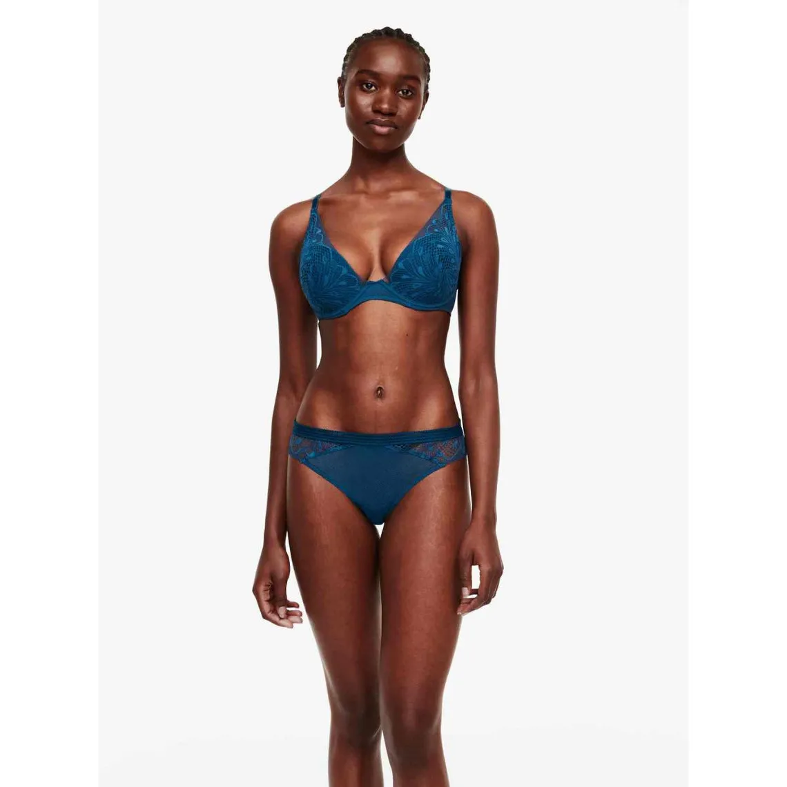 Soutien-gorge plongeant armatures - Bleu Passionata | 3 Suisses