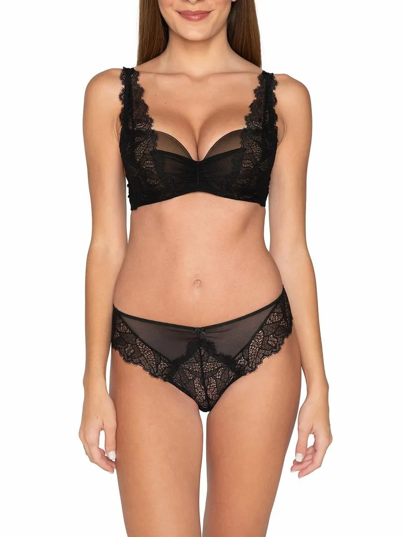 Soutien-gorge préformé Orchidea noir - Noir