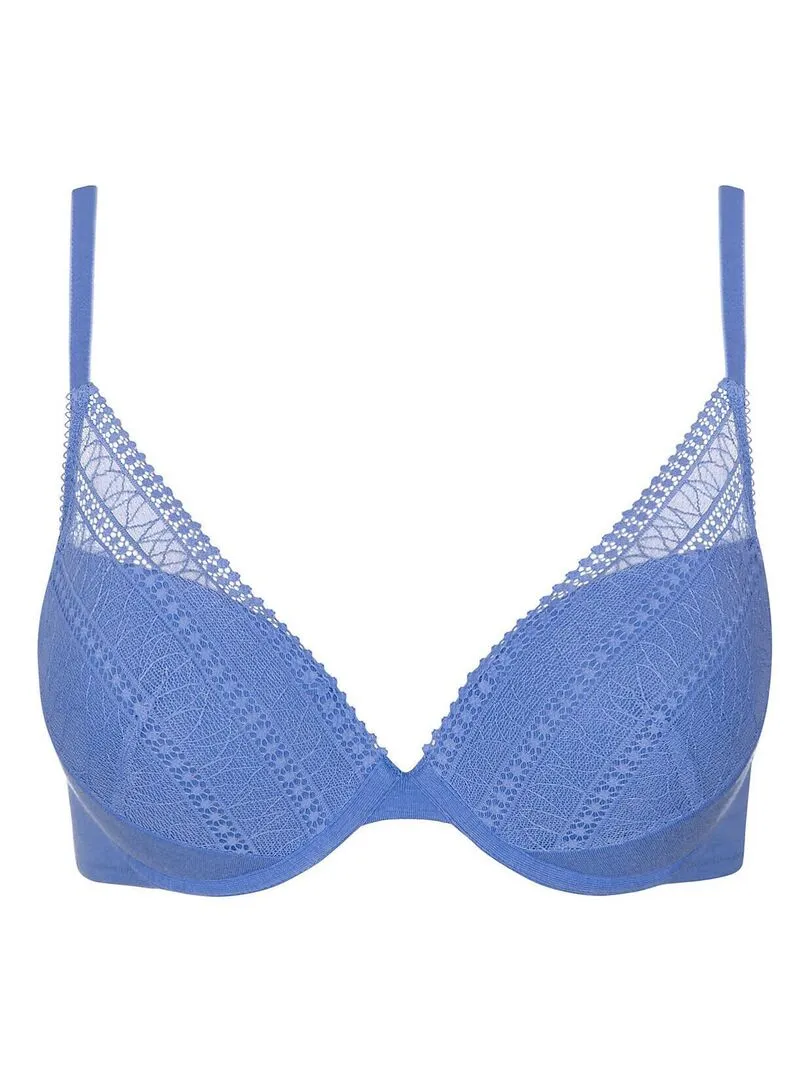 Soutien-gorge push-up Lucky - Bleu