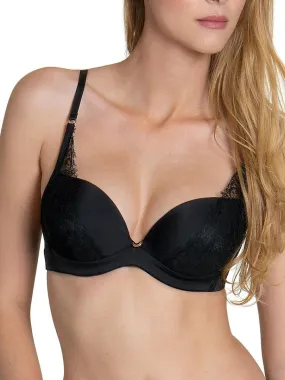 Soutien-gorge push-up multipositions Rose noir - Noir