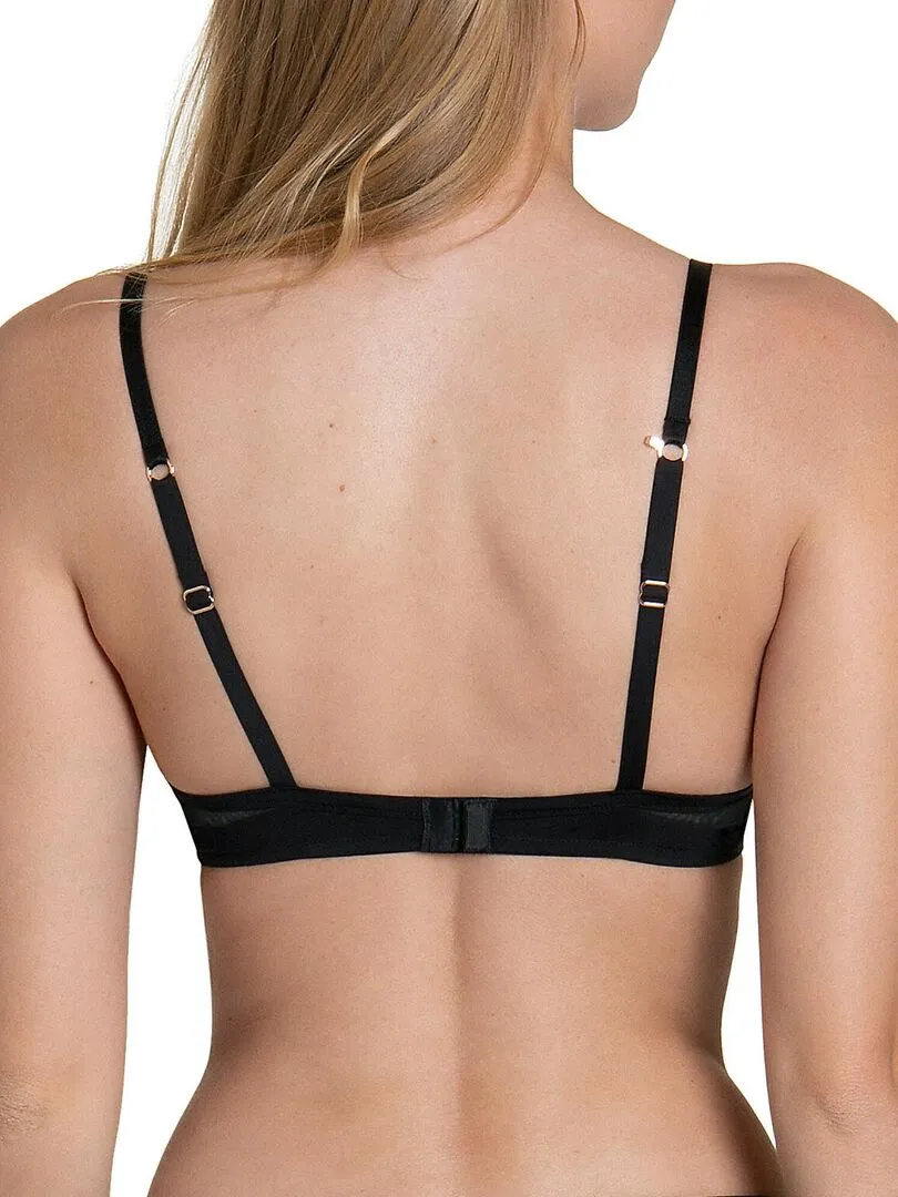 Soutien-gorge push-up multipositions Rose noir - Noir