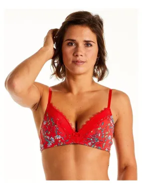 Soutien-gorge sans armatures coque souple ROUGE - Pomm'Poire - Rouge