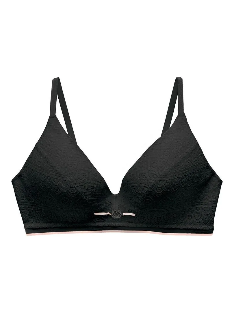 Soutien-gorge sans armatures coques souples IMAGE - Pomm'Poire - Noir