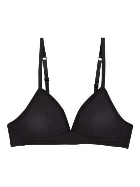 Soutien-gorge souple avec mousse amovible Pépita - Noir