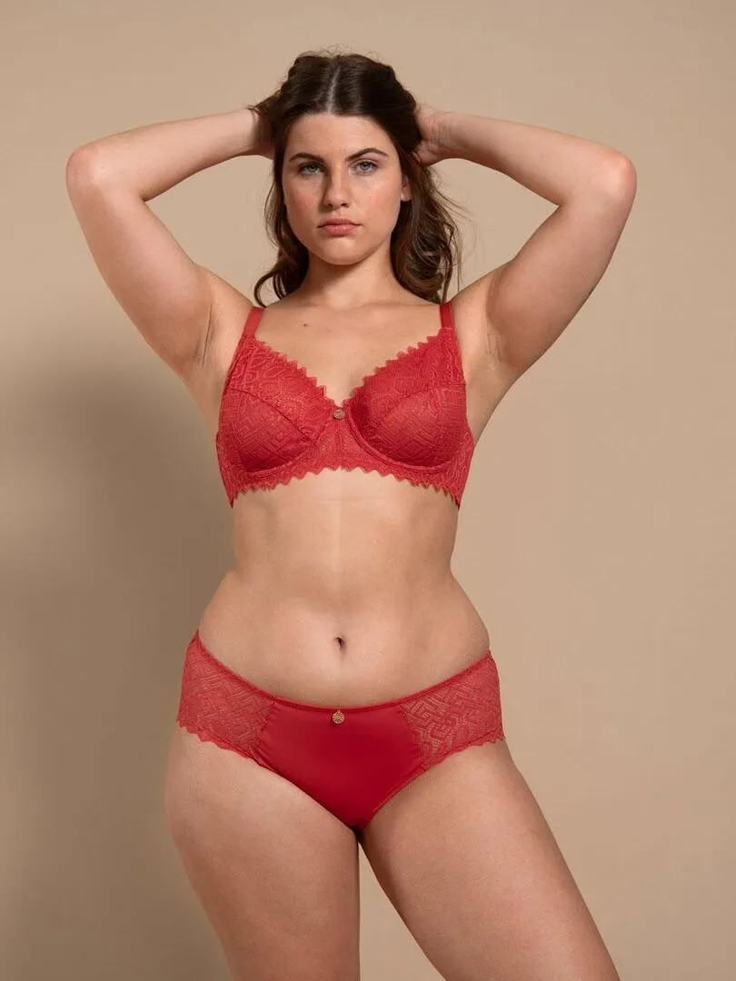 Soutien-gorge terre de sienne TALISMAN - Rouge