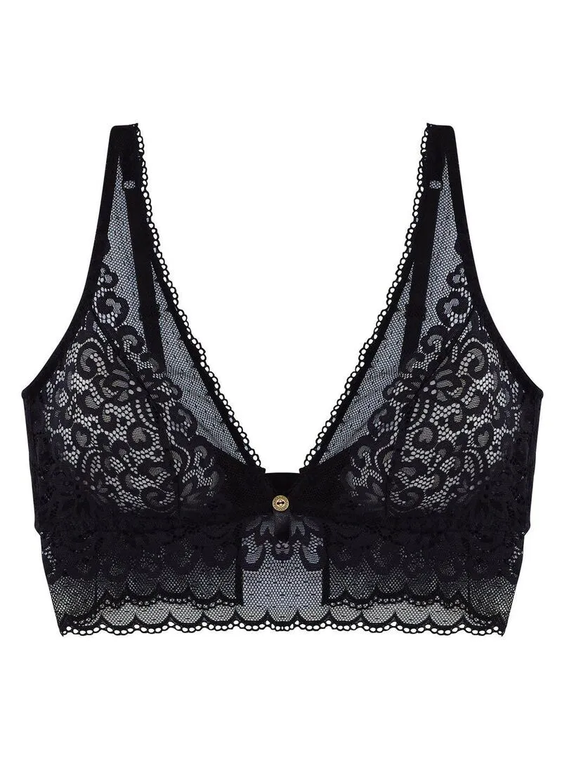 Soutien-gorge triangle sans armatures HAPPY HOUR - Pomm'Poire - Noir