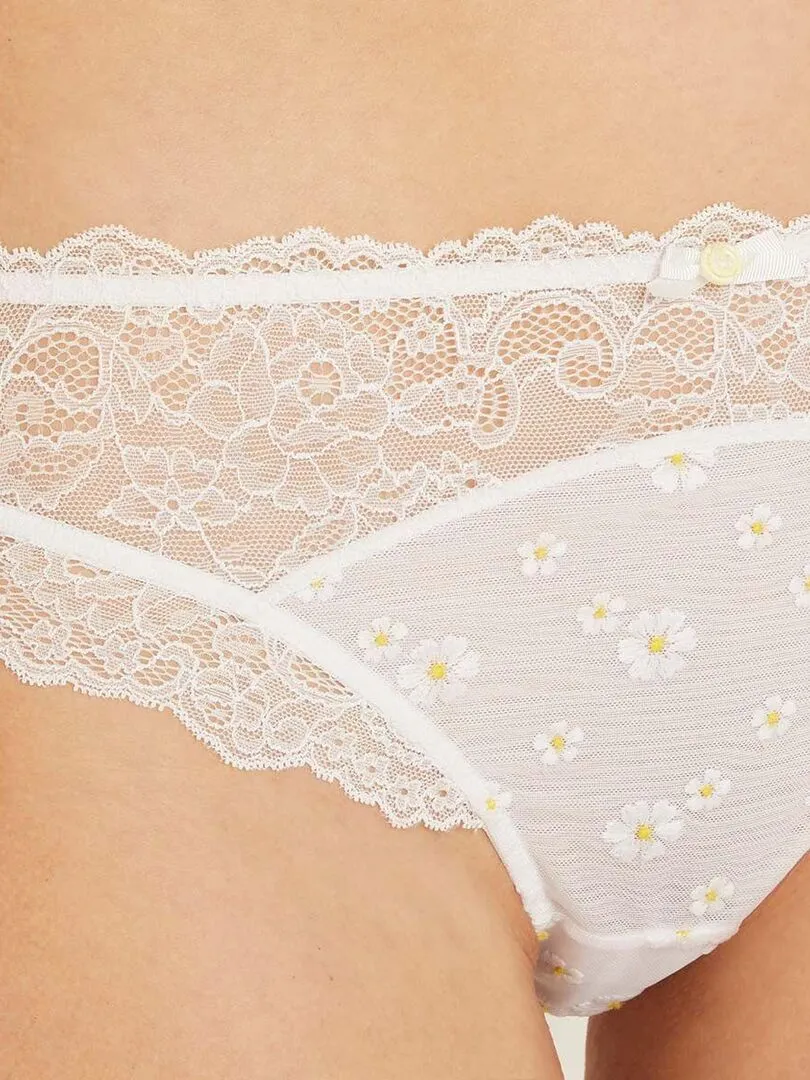 Soutien-gorge à armatures bonnet C, D et E SOURIRE - Brigitte Bardot Lingerie - Blanc