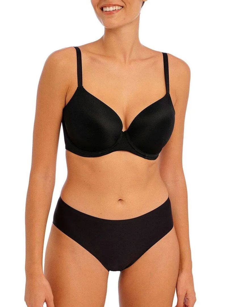 Soutien-gorge à armatures bonnets moulés Undetected - Noir