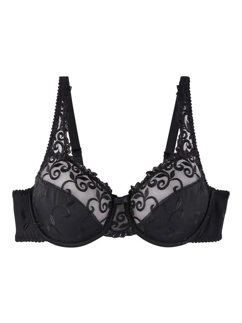 Soutien-gorge à armatures grand maintien DUCHESSE - Pomm'Poire - Noir