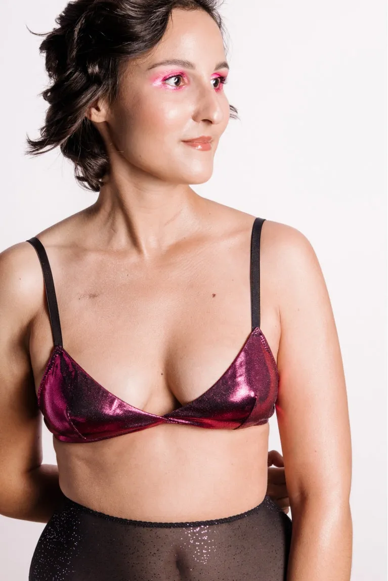 Superbe Paris - Soutien-gorge rose pailleté Diva