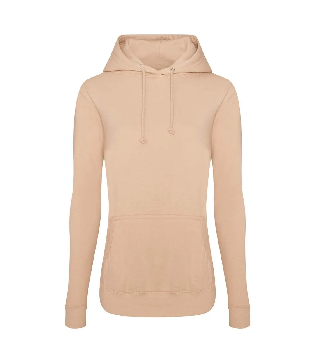 Sweat à capuche college femme crème Awdis