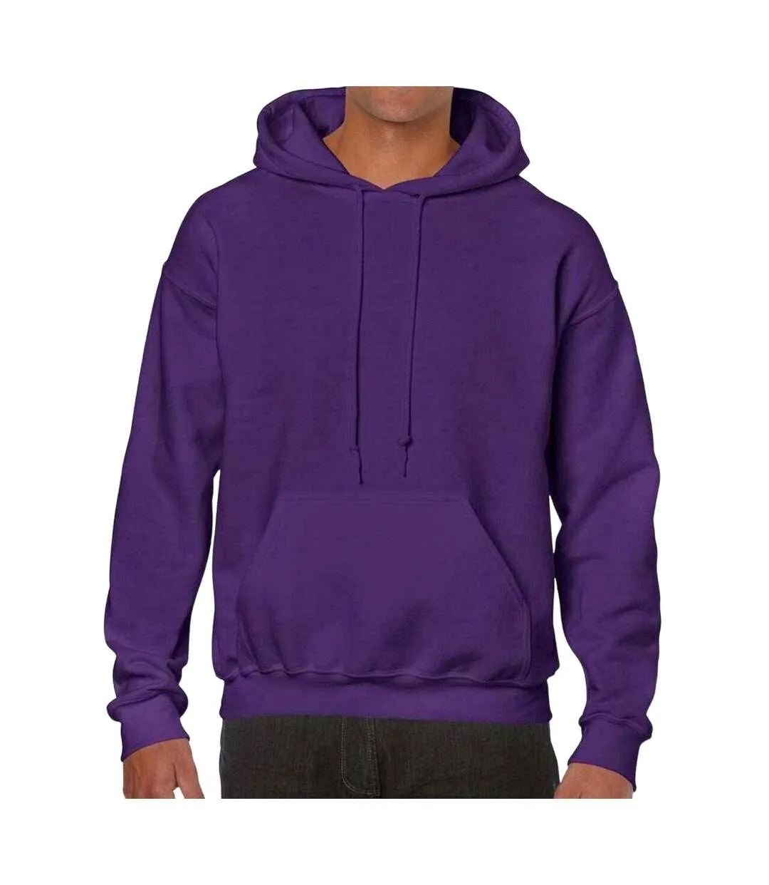 Sweat à capuche homme violet Gildan