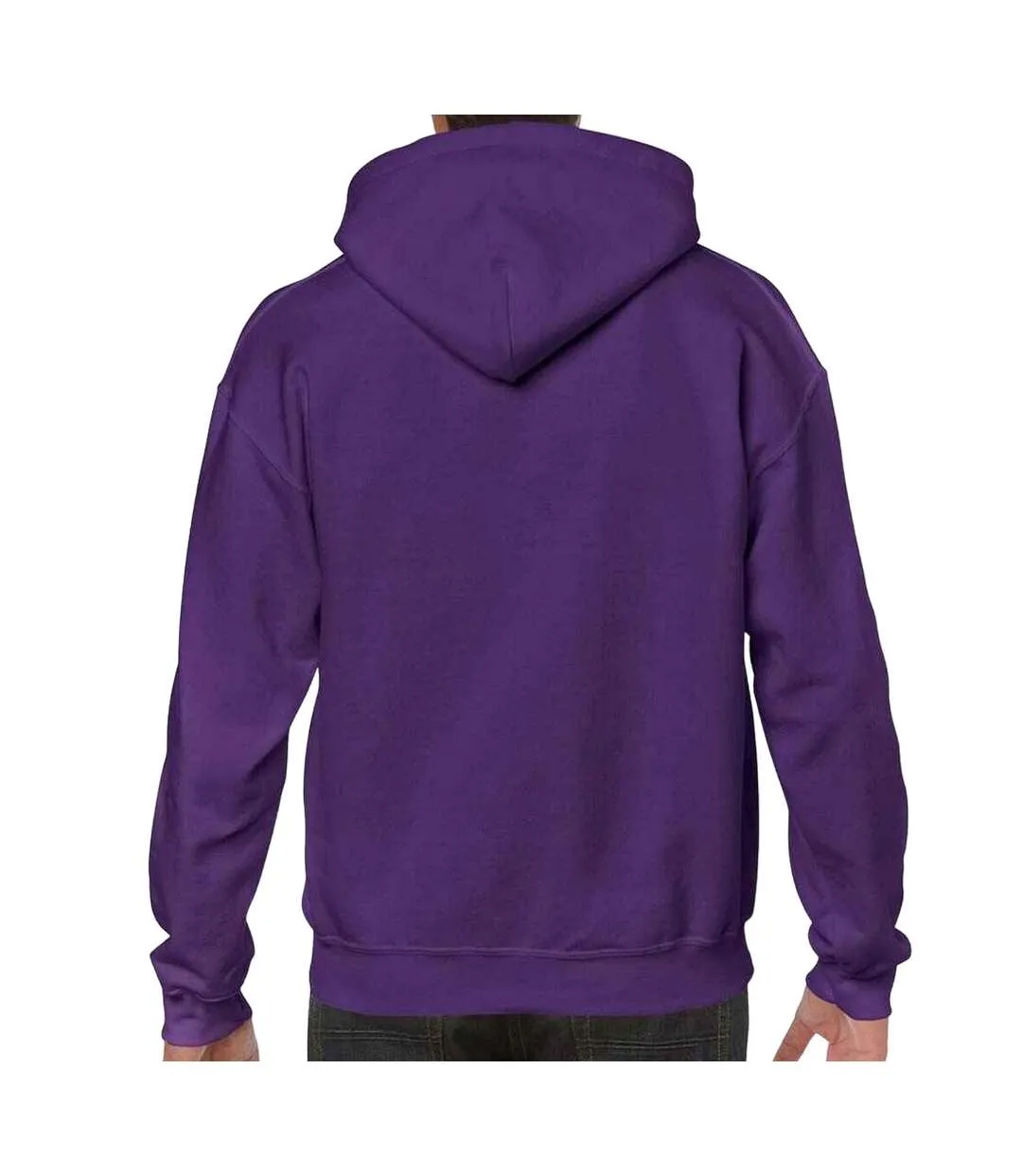 Sweat à capuche homme violet Gildan