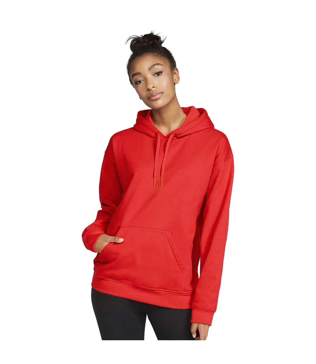 Sweat à capuche softstyle adulte rouge Gildan