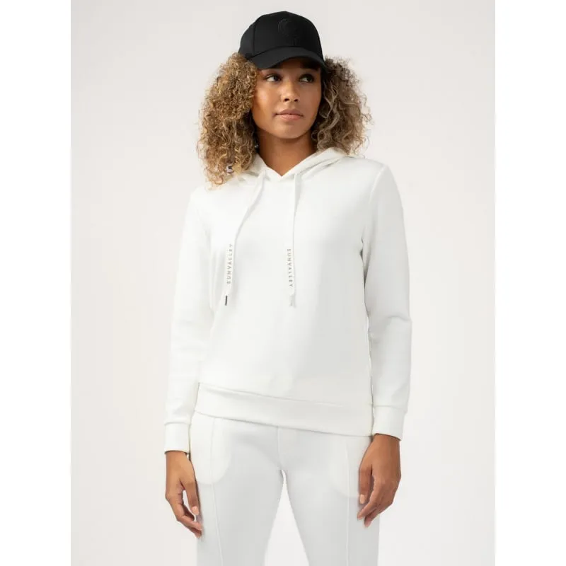 Sweat à capuche uni daphni blanc femme - Sun Valley | wimod