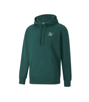 Sweat à Capuche Vert Homme Puma Clsscs