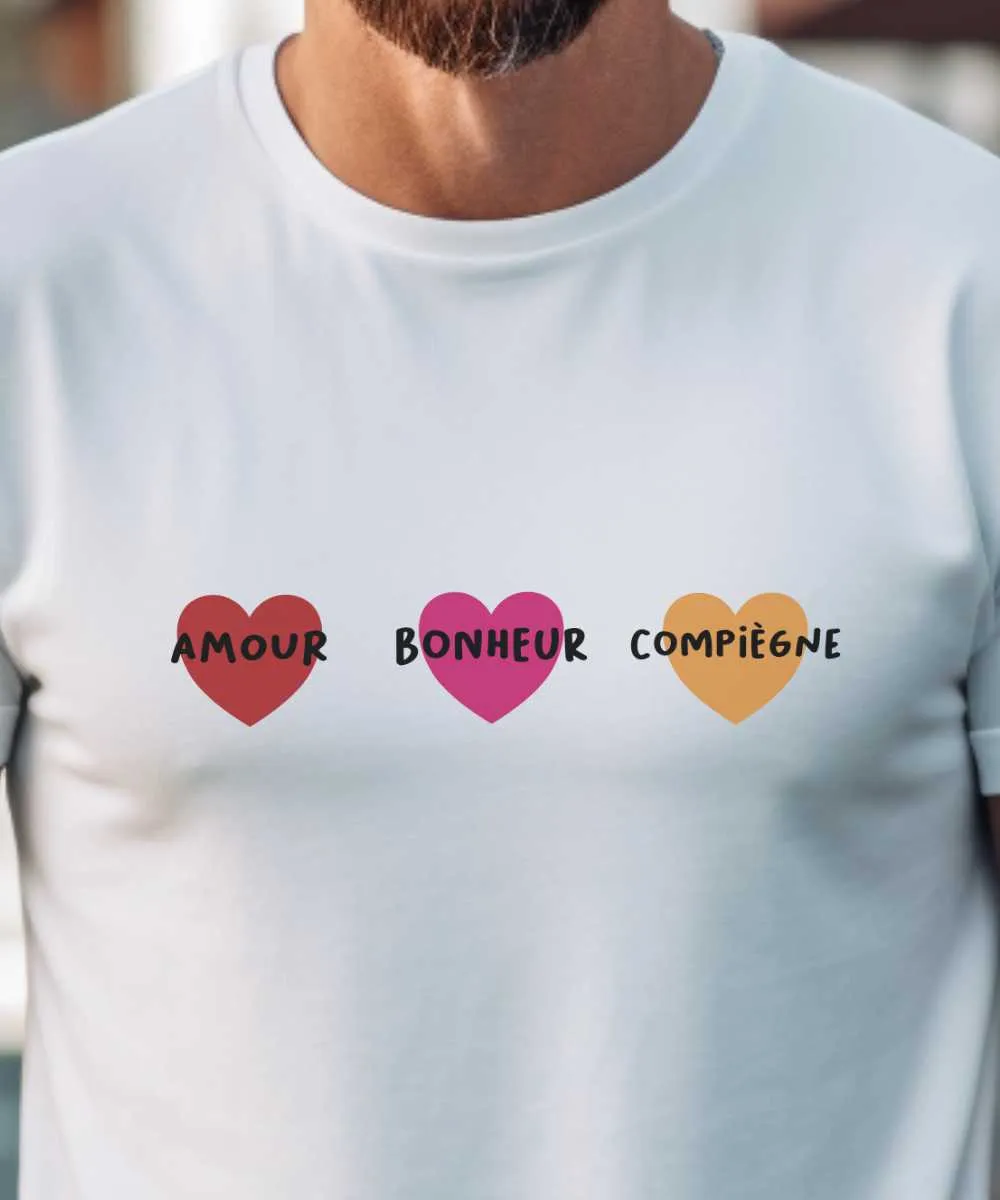 T-Shirt Amour bonheur Compiègne