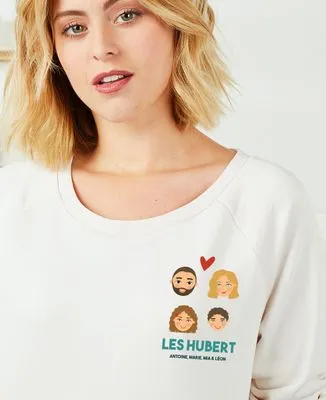 T-Shirt homme Famille têtes illustrées personnalisé