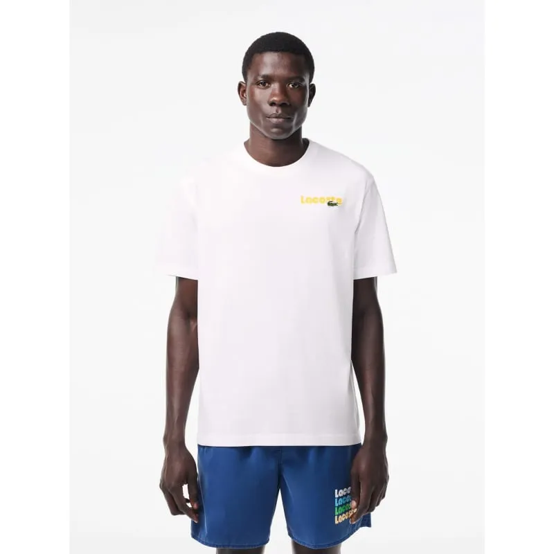 T-shirt imprimé logo vert homme - Lacoste | wimod