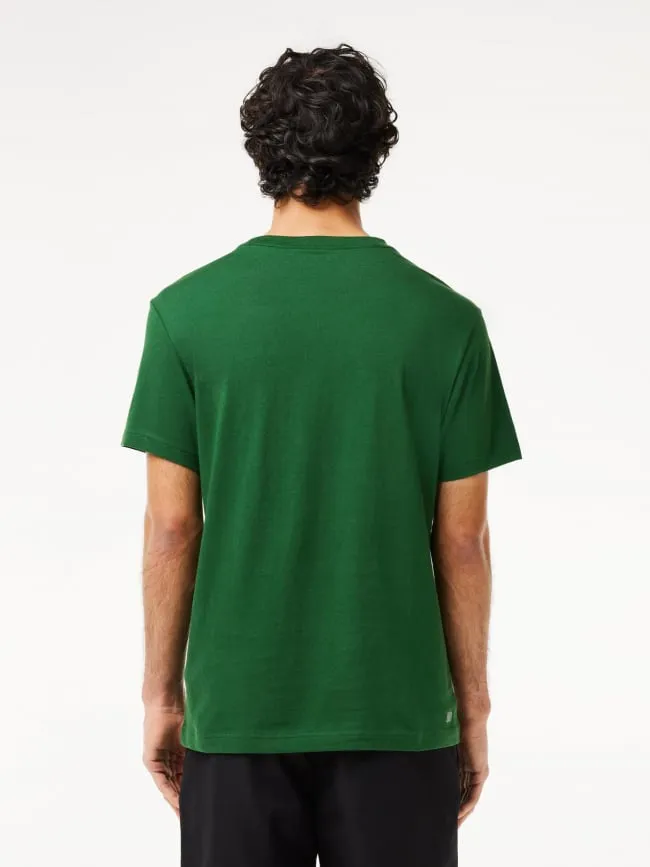 T-shirt imprimé logo vert homme - Lacoste | wimod