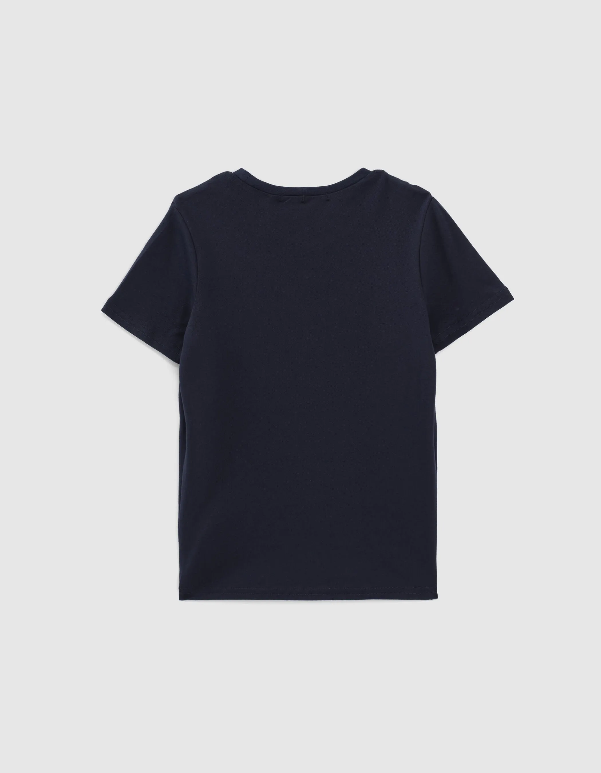 T-shirt sport navy visuel casque relief garçon 