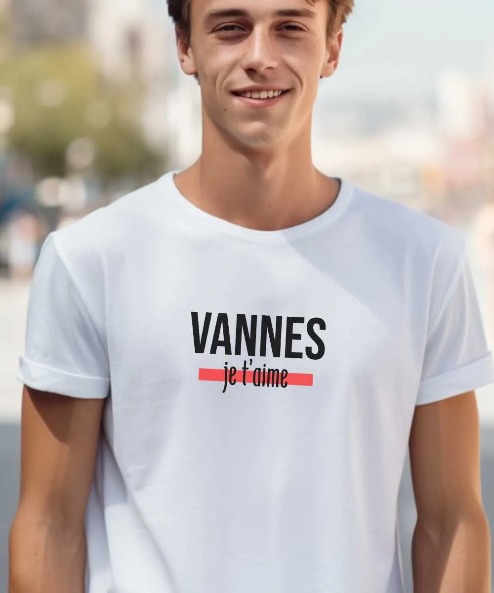 T-Shirt Vannes je t'aime