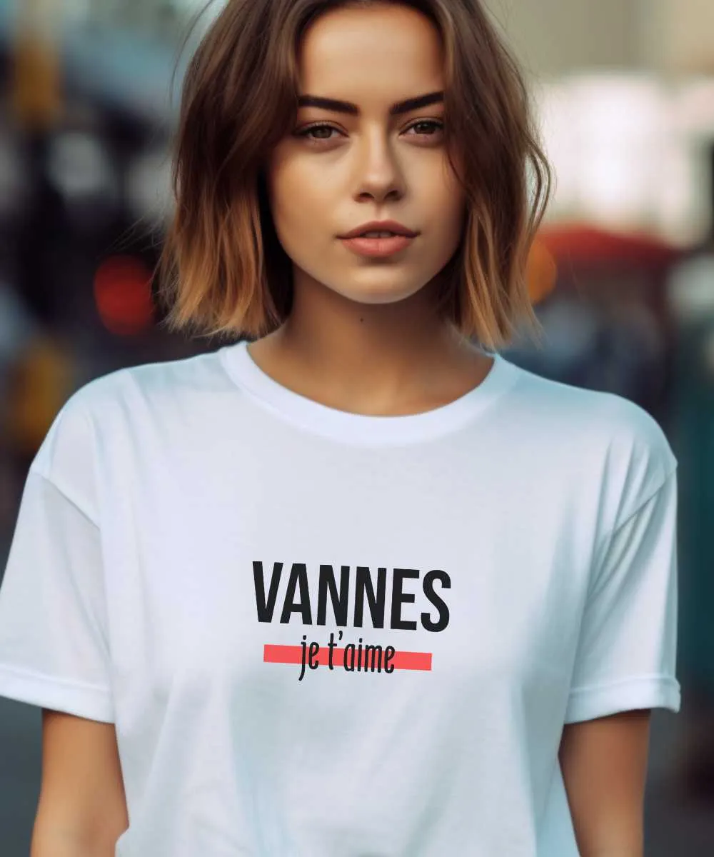 T-Shirt Vannes je t'aime