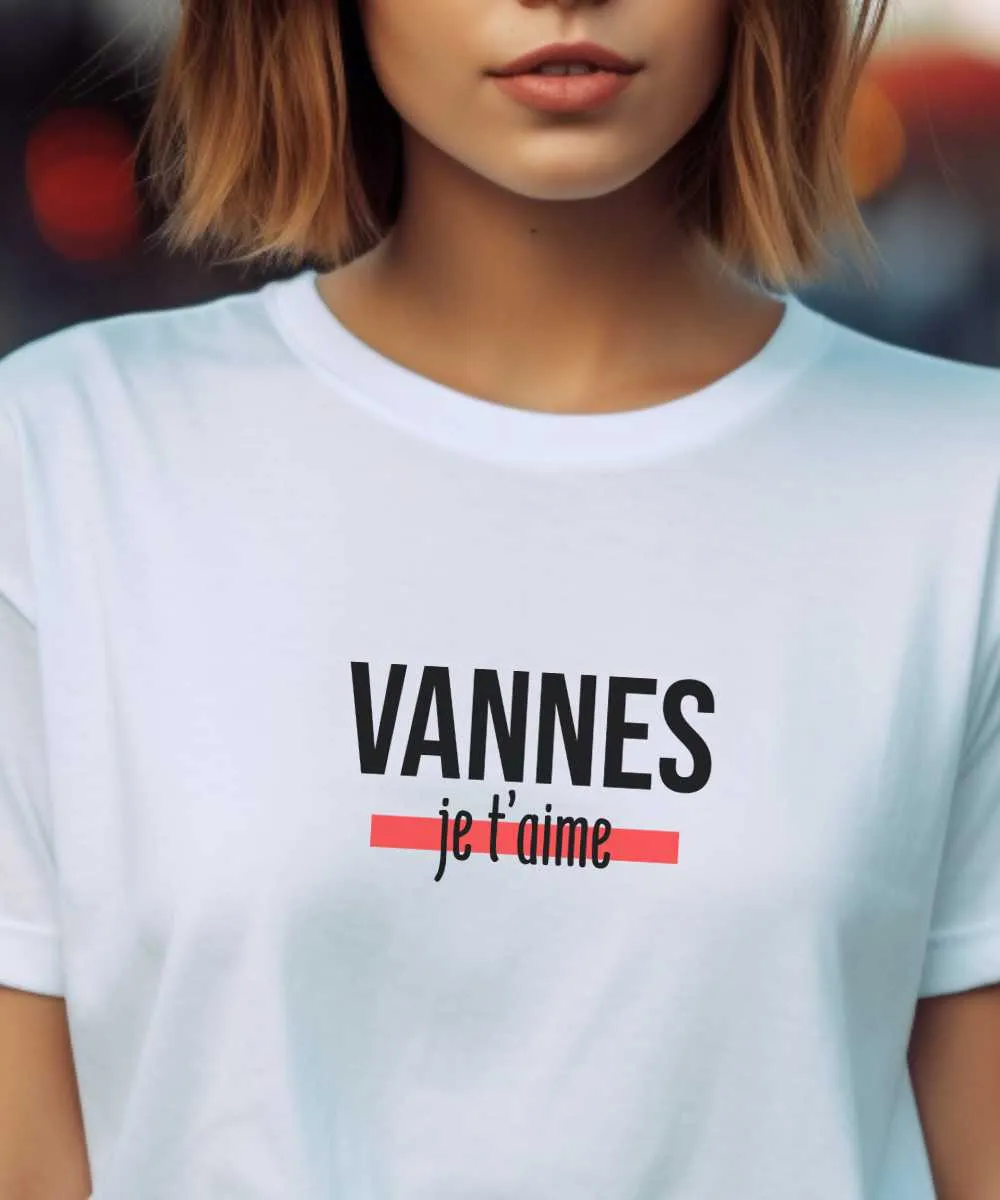 T-Shirt Vannes je t'aime