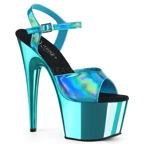 Turquoise 18 cm ADORE-709HGCH Hologramme talons avec plateforme