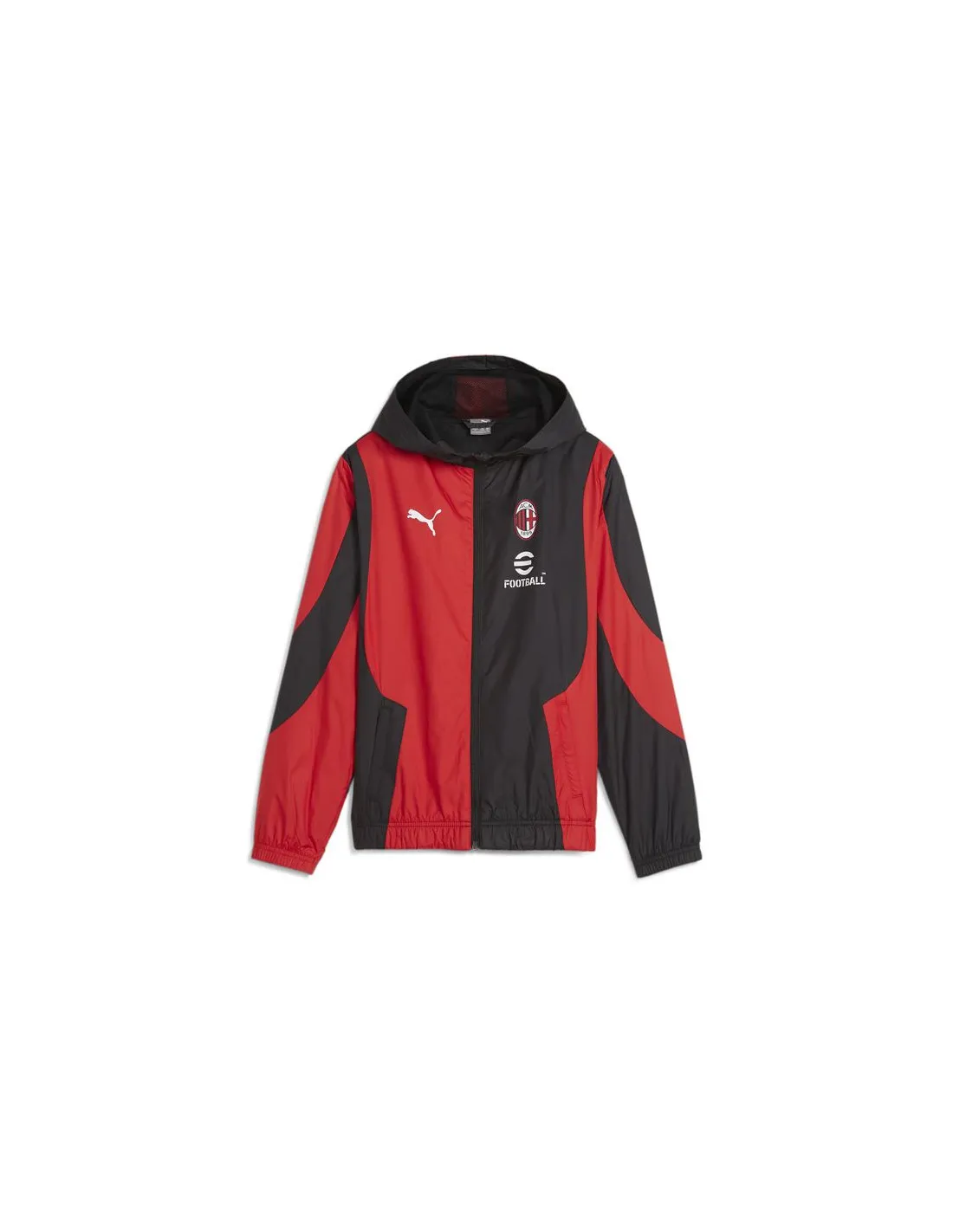 Veste by Football Puma AC Milan Prematch Black Enfant