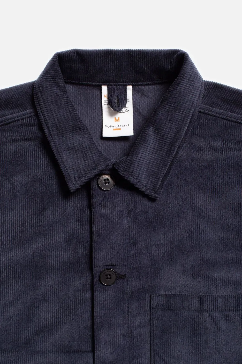 Veste en velours de coton bio | marine "buddy classic chore cord navy" homme